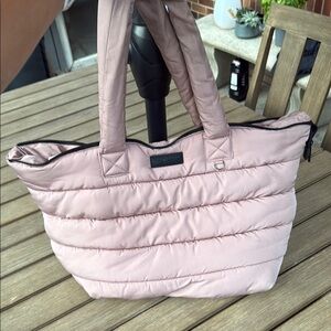 Ted Baker London Blush Pink Quilted Puffer Tote Bag